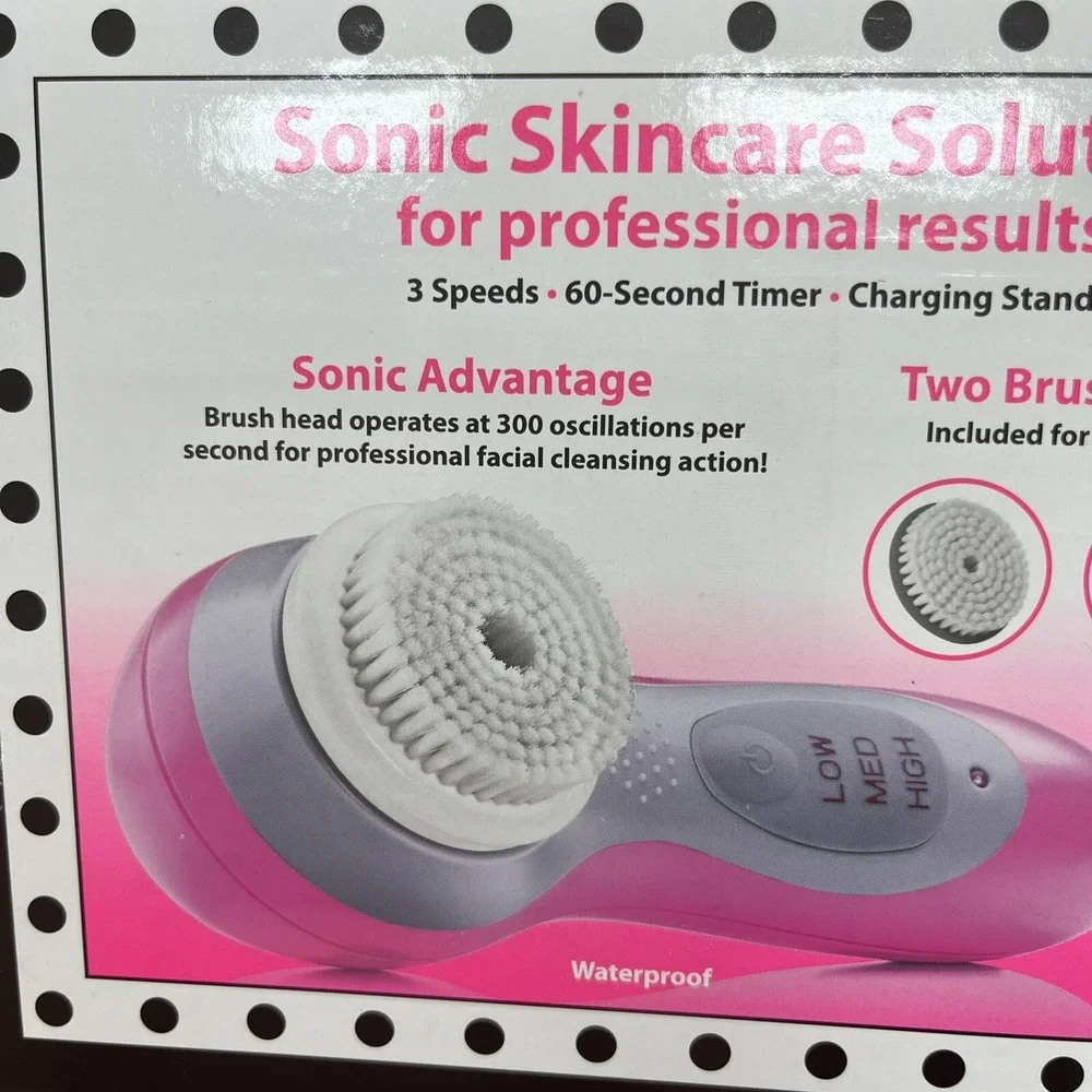 Conair‎ Just Shine Justice Sonic Skincare Solution Cleansing Brush NEW